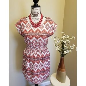 Hippie Rose geometric pattern mini dress